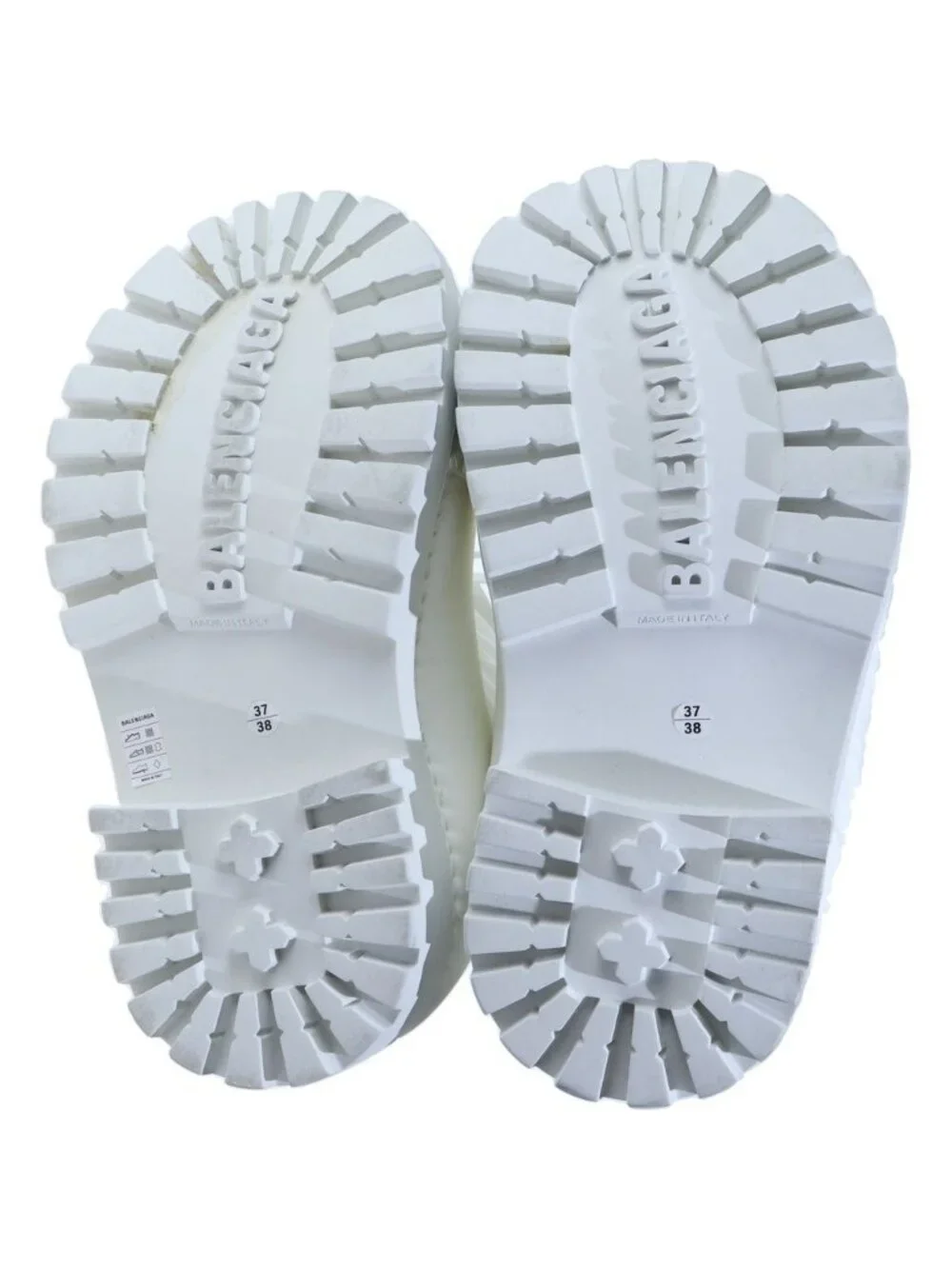 Balenciaga Alaska Logo Design Nylon Boots White